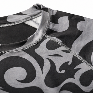 Custom <b>Men</b>’s Compression Shirt Long Sleeve Sublimation Print Gym Fitness <b>Base</b> <b>Layer</b> Rash Guard OEM ODM - Product Image 6