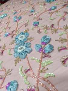 New Collection of Hand Beaded Luxury <b>Fabric</b> for Women Eco-Friendly Western Evening Dress Wholesale Price for Wedding Girls - Product Image 5