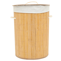 Panier à linge tissé en bambou Panier de rangement pour vêtements Fournitures de salle de bain Produits fabriqués à partir de stratifié de bambou vietnamien Vente en gros