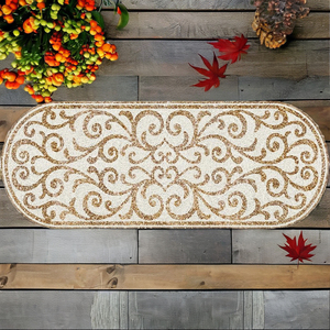 ผ้าปูโต๊ะเลื่อนลูกปัดดีไซน์แบบหมุนสีทองทำด้วยมือสไตล์หรูหราและเรียบง่ายสำหรับใช้ในบ้านหรือโรงแรม - Product Image 3