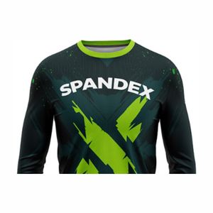 Camiseta de voleibol de manga larga de poliéster al por mayor, diseño impreso sublimado, excelente visibilidad, mangas largas cómodas - Product Image 4