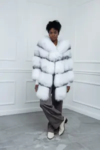 เสื้อแจ็คเก็ตขนกระต่ายคุณภาพสูงแบบใหม่ ความยาวปานกลาง ทรงพาร์กา สำหรับทุกเพศ ทอแบบเรียบ ย้อมสี ระบายอากาศได้ดี แขนยาว เหมาะสำหรับฤดูหนาว - Product Image 3