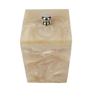 Conjunto de baño de resina de color blanco natural, accesorios blancos, decoración de baño de cristal natural, conjunto de baño de resina de artesanía creciente - Product Image 6