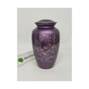 Proveedor a granel que vende urnas de recuerdo de cremación funeraria de aluminio modernas de estilo clásico de calidad genuina 100% para cenizas humanas - Product Image 1