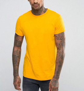 OEM Fashion Best-seller T-shirt de luxe à bas prix pour homme Col en O Couleur unie Durable T-shirt pour homme à épaules tombantes - Product Image 5