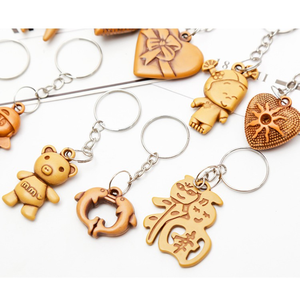 LLavero de madera de Vietnam Llavero de madera hecho a mano Llavero de madera de recuerdo - Product Image 2