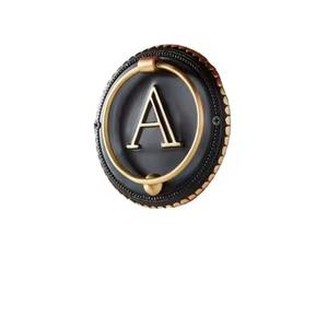 Aldaba de puerta de Metal de latón puro con diseño en relieve, aldaba de puerta de Venta caliente Vintage de alta calidad para uso de puerta de Hotel en casa - Product Image 4