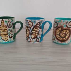 DAFNI <b>BIG</b> PAZAR Custom 3D Relief Ceramic Mug Handmade Hand Painted Cute Fruit Design Dishwasher Safe Gift Box - Product Image 1
