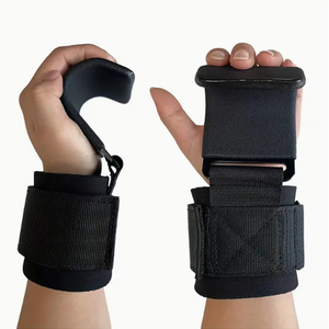 Custom Neoprene Weight Lifting Hooks Gym Accessories <b>Power</b> Lifting Protective Straps Training Pull Ups Heavy Duty Lifting <b>Wrist</b> - Product Image 3
