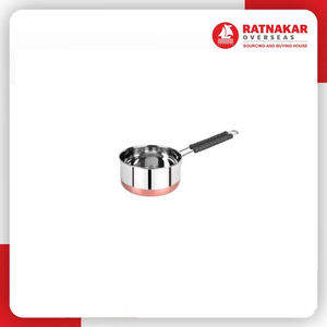 หม้อและกระทะดีไซน์หรู,กระทะก้นแบนสแตนเลสทองแดงพร้อมที่จับสำหรับขาย - Product Image 2