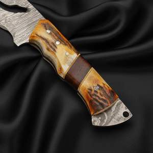 มีดล่าสัตว์เหล็กดามัสกัสทำมือคุณภาพสูงระดับมืออาชีพ รับผลิตตามแบบ OEM  ใบมีดเหล็กดามัสกัสทำมือสำหรับงานอุตสาหกรรม - Product Image 3