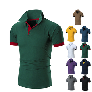 Polo de golf décontracté pour homme, manches courtes, design patchwork, été, personnalisé - Product Image 4