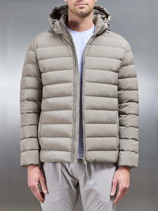 เสื้อแจ็คเก็ตพัฟเฟอร์ฤดูหนาวสำหรับผู้ชาย ไม่หนาเกินไป สไตล์ลำลอง ไซส์ใหญ่ บุด้วยโพลีเอสเตอร์หรือใยขนเป็ด คุณภาพสูง - Product Image 5