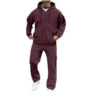Ensembles de jogging pour hommes survêtements personnalisés pantalons de survêtement baggy lourds pantalons de survêtement évasés et ensembles de sweat à capuche costumes de survêtement pour hommes - Product Image 1