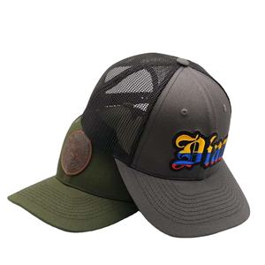 หมวกเบสบอล6แผงปรับแต่งได้พร้อมโลโก้ปักตาข่ายด้านหลังหมวกทรักเกอร์สำหรับฉากกลางแจ้ง - Product Image 1