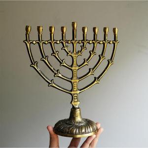 7 Bras Menorah Bougeoir De Mariage Halloween Fêtes Décoration De Table Décoratif De Luxe Bougeoir Pour Hanukah Décor À La Maison - Product Image 6