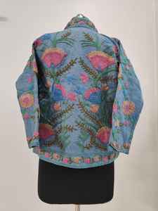 Chaqueta Suzani Exclusiva Bordada a Mano, Chaqueta Suzani de Algodón, Tela TNT, Chaqueta Suzani Bohemia para Mujer, Chaqueta Suzani Bordada SALT - Product Image 6