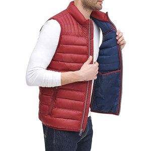Lightweight Performance Active Men Puffer <b>Jackets</b> Stand Collar Front Logo for Travel <b>Packable</b> Warm Breathable Winter - Product Image 3