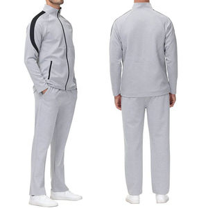 Chándal 2025 de dos piezas, chaqueta con cremallera y cuello alto, ropa de entrenamiento para correr, chándal con cremallera, chándal personalizado con cremallera para correr para hombre - Product Image 1