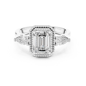 Anillo de Compromiso Twilight Jewels de Oro de 18K con Diamante Cultivado en Laboratorio, Corte Brillante Redondo, Estilo Étnico para Mujer - Product Image 3