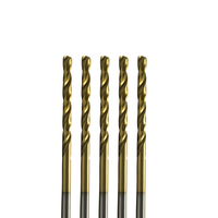 Foret de fer en acier Nippon entièrement rectifié M35 TiN enduit 2.0mm - 9.0mm