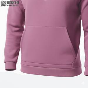Pull à capuche unisexe 100% coton 500gsm, bouffée brodée de haute qualité, anti-rétrécissement, polaire surdimensionnée 6xl, vente en gros pour hommes - Product Image 4