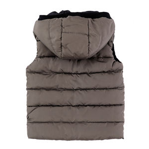 Chaleco acolchado de invierno con capucha para niños y niñas Chaleco acolchado con cremallera completa con chaqueta sin mangas con forro polar - Product Image 2