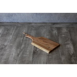 Tabla de queso de bambú rectangular de 2 piezas y tabla para servir Pizza, superficie de corte de acero inoxidable, estilo moderno de lujo, Apto para lavavajillas - Product Image 5