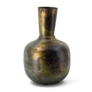 Home <b>decor</b> metal flower <b>vase</b> with a stunning metallic finish that enhances floral arrangements and elevates your interior style - Product Image 1