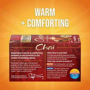 Té Negro Chai Twinings en Bolsitas Individuales, 20 Unidades (Paquete de 6) 120 Bolsitas de Té - Product Image 3