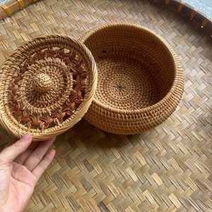 ตะกร้าหวายกลมสำหรับใส่ขนมปังและผลไม้เหมาะสำหรับปิกนิกคุณภาพสูงผลิตในเวียดนาม - Product Image 3