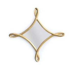 Modern <b>Art</b> <b>Deco</b> Gold Iron Wall <b>Mirror</b> Round Design <b>Vintage</b> Framed Glass Home Decor for Christmas Home Application - Product Image 1