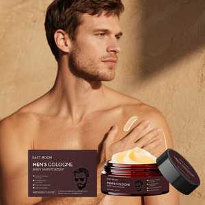 Crema Corporal con Aceites de Glicerina, Sándalo, Nuez Moscada y Cedro para Hombre, Aroma Duradero, Hidratante, 100g, Perla para Uso Facial - Product Image 4