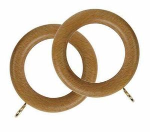 Natural Solid Wood 4 Inch Curtain <b>Rings</b> Low Price Super Quality Factory Bulk Wholesale - Product Image 1