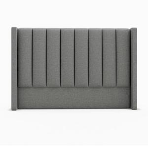Lignes verticales propres et minimalistes, beau rembourrage en tissu avec <span class=keywords><strong>mousse</strong></span> rembourrée, tête <span class=keywords><strong>de</strong></span> <span class=keywords><strong>lit</strong></span> élégante à ailes - Product Image 3