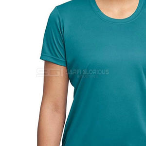 Camiseta informal de algodón para mujer, cuello redondo, manga corta, transpirable, suave, cómoda, esencial para el verano - Product Image 6