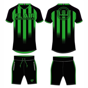 La mejor calidad, diseño personalizado, transpirable, cómodo, conjuntos de uniformes de camiseta de fútbol, servicio OEM para jóvenes, jugadores masculinos, corte automatizado - Product Image 1