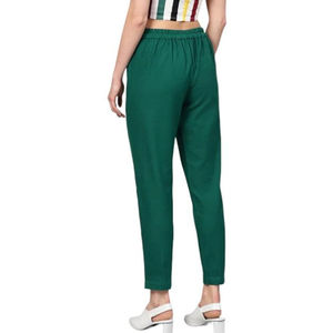 Pantalones de Mujer de Alta Calidad, Corte Regular, Cintura Elástica, Lona, Invierno, Planos, Resistentes al Viento, Transpirables, Fabricante OEM, Venta al por Mayor - Product Image 5