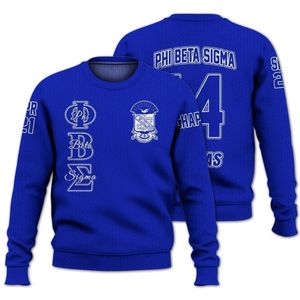 Phi Beta Sigma Sigma Beta 1914 Knit <b>Sweater</b> Acrylic Chenille Greek Letters Fraternity Blue White <b>Sweater</b> Apparel - Product Image 1