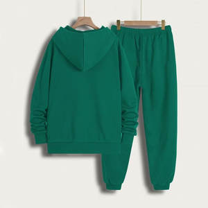 Survêtements d'hiver au design solide personnalisables du fabricant Ensembles de marque de distributeur pour hommes à capuche hautement respirants 100% coton - Product Image 2