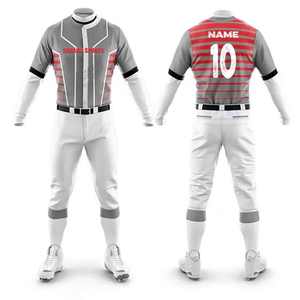 ชุดเบสบอลคุณภาพเยี่ยม ขายดี กำลังเป็นที่นิยม ชุดกีฬา ดีไซน์วัสดุที่ดีที่สุด สไตล์สั่งทำได้ ราคาถูก มีไซส์พลัส - Product Image 2