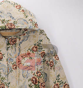 Nueva llegada de invierno Chaqueta Harrington estampada de manga larga con logotipo personalizado Chaquetas Harrington impresas - Product Image 5