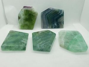 Losa de piedra Natural de alta calidad, Panel de pared de losa de fluorita verde para decoración del hogar, mayorista de azulejos de piedras preciosas de cristal curativo - Product Image 3