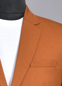 Blazer Clásico de Poliéster y Algodón Color Naranja de Calidad de Exportación para Conferencias, Presentaciones, Ceremonias, Personal de Hostelería al Mejor Precio - Product Image 3