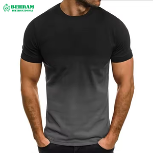 T-shirt décontracté d'été pour homme 100% coton biologique Coupe classique Manches courtes Écologique Respirant Toutes les couleurs - Product Image 4