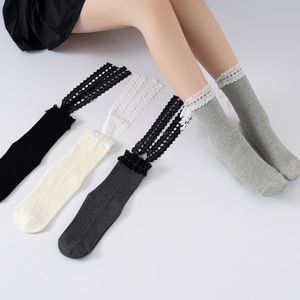 Calzini Antiscivolo da Donna <span class=keywords><strong>con</strong></span> Pizzo e Volant per Fitness, Yoga e Pilates <span class=keywords><strong>con</strong></span> Fiocchi - Product Image 4