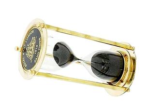 Sablier en laiton fait à la main Royal Navy Londres sablier maison cuisine décor Unique plaqué métal horloge cadeau pour la décoration de la maison - Product Image 4