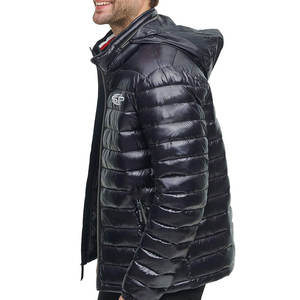 OEM-chaquetas de alta calidad para hombre, puff con cremallera completa, talla grande - Product Image 4