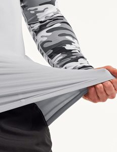 Camiseta de manga larga de compresión para hombre, Camiseta deportiva de camuflaje, secado rápido, transpirable, que absorbe la humedad, capa base de entrenamiento de gimnasio impresa - Product Image 6