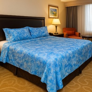 DreamDye Custom TieDye Bedsheet Premium rayon, soft, breathable, unique handmade patterns customizable colors boho chic style - Product Image 1